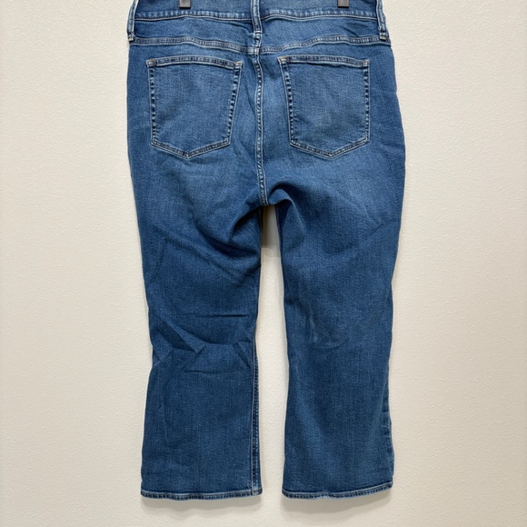 J. Crew Factory Mid-rise Flare Crop Jean in All Day Stretch - 33 - Picture 6 of 8